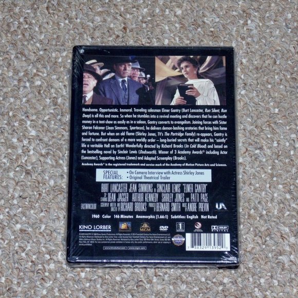 Elmer Gantry DVD 2014 Kino Lorber Brand New Richard Brooks Burt Lancaster - Picture 2 of 3